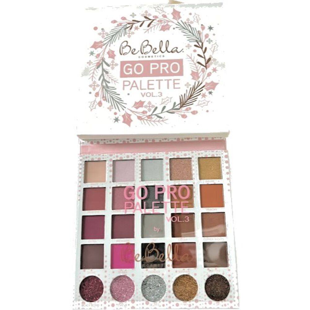 Be Bella Cosmetics GO PRO Palette Vol. 3 - 25 Color‎ Eye Shadow Palette - NEW